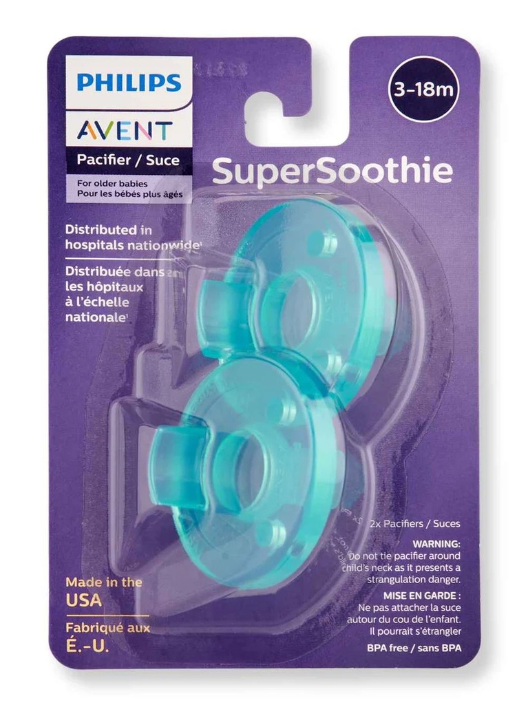 TÉTINE SUCETTE AVENT VERT 3-18M PACK 2