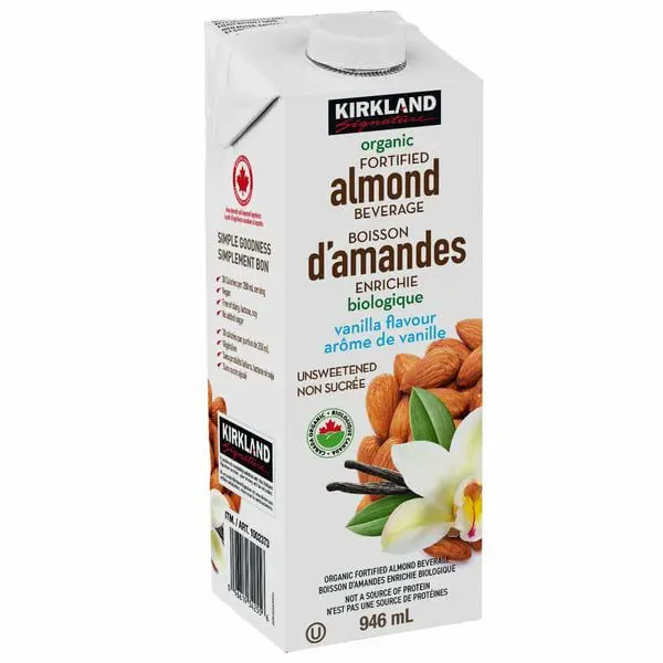 Kirkland Signature - Boisson d’amandes biologique, vanille, 946 ml