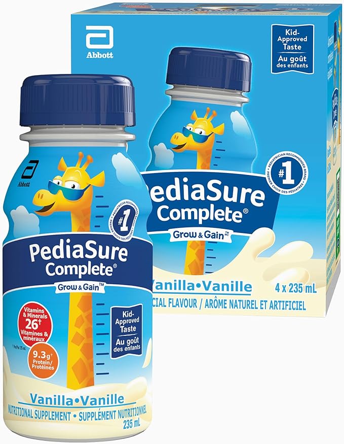 PediaSure Complete, supplément nutritionnel, 4 x 235 mL, vanillle