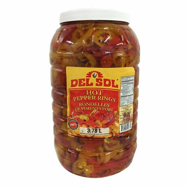 Rondelles de piments forts, Del Sol - 3,78 L