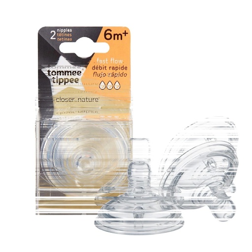 TÉTINE DE RECHANGE BIBERON TOMME TIPPEE 6M+ (2)