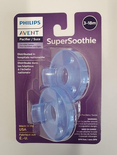 TÉTINE SUCETTE AVENT 3-18M BLEU 2X