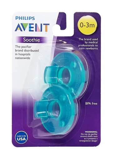 TÉTINE SUCETTE AVENT VERT 0-3M 2X