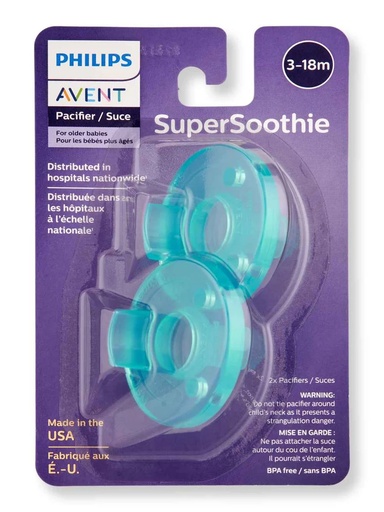 TÉTINE SUCETTE AVENT VERT 3-18M PACK 2