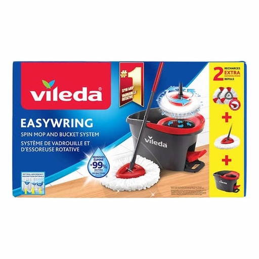 Vileda EasyWring - Système de vadrouille et d’essoreuse rotative