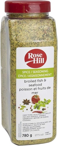 ÉPICES ASSAISONNEMENT POISSON GRILLÉ ET FRUITS DE MER, ROSE HILL, 780 G