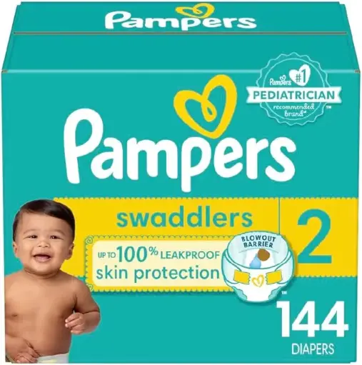 Couche Pampers Swaddlers, Super Econo Taille 2 (144 unités)
