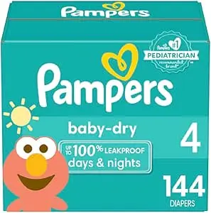 Couche Pampers Swaddlers, Super Econo Taille 4 (144unités)