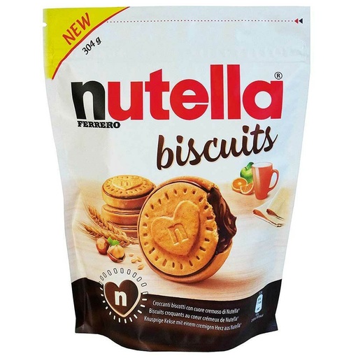 BISCUITS NUTELLA FERRERO, PAQUET 304g