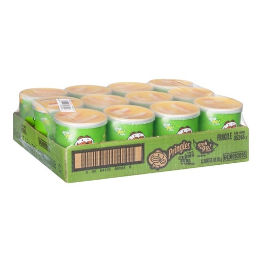 CHIPS PRINGLES CRÉME SURE ET OIGNON 12 × 68 g