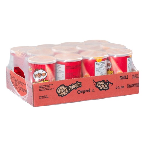 CHIPS PRINGLES ORIGNAL PACK DE 12 × 68 g