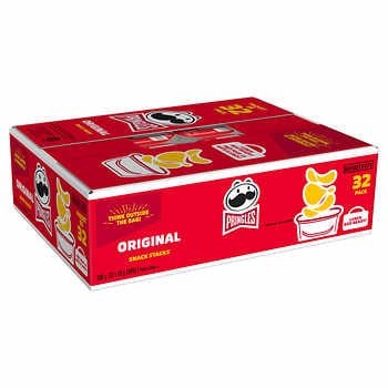 CHIPS PRINGLES Snack, Original, 32-pack