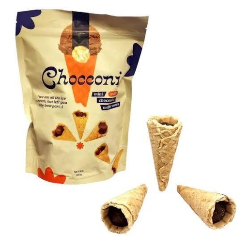 Chocconi Mini cornets de gaufrettes au chocolat au lait   397G