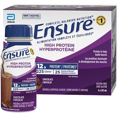 ENSURE CHOCOLAT HIGH PROTEIN PACK DE 6PCS