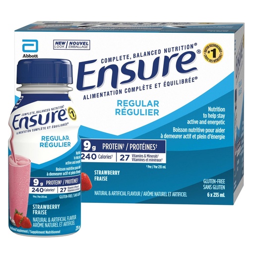 ENSURE FRAISE REGULIER PACK DE 6
