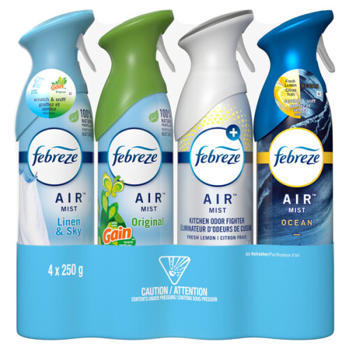 FEBREZE AIR,  Refresher Variety pack 4  x250g