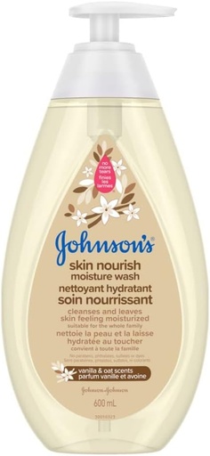 GEL DE DOUCHE JOHNSONS PARFUM VANILLA ET AVOINE 600ML