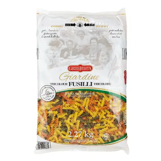 GRISS PASTA GIARDINO MACARONI TRICOLOUR 2,27KG