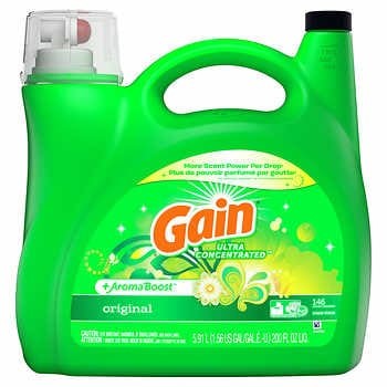 Gain - Détergent à lessive liquide, 5,91 L 146 brassées