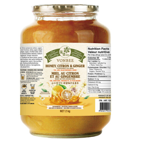 HONEY CITRON AND GINGER TEA 2KG