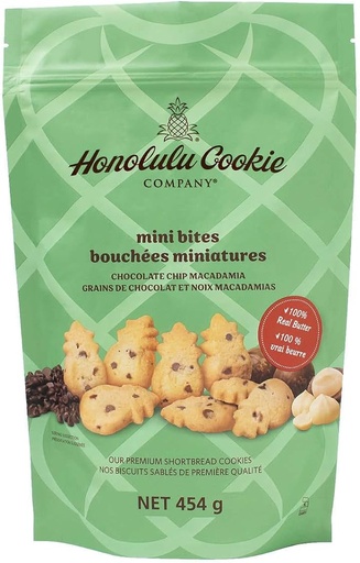 HONOLULU COOKIE COMPANY MINI BITES, sablés aux pépites de chocolat 454G