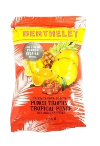 JUS BERTHELET BEVERAGE CRYSTALS  PUNCH TROPICAL 425G