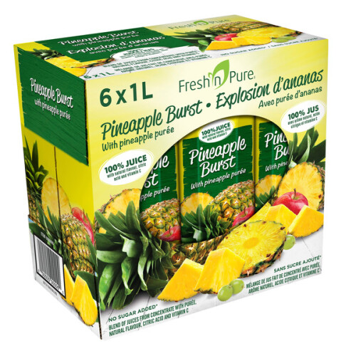 JUS D'ANANAS FRESH'N  PACK 6 x1L
