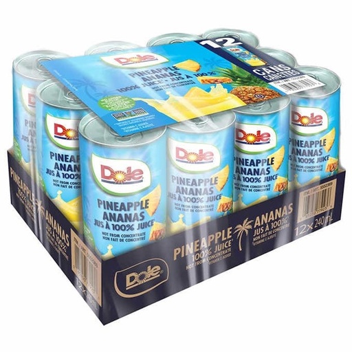 Jus Dole,  d’ananas, 12 × 240 ml