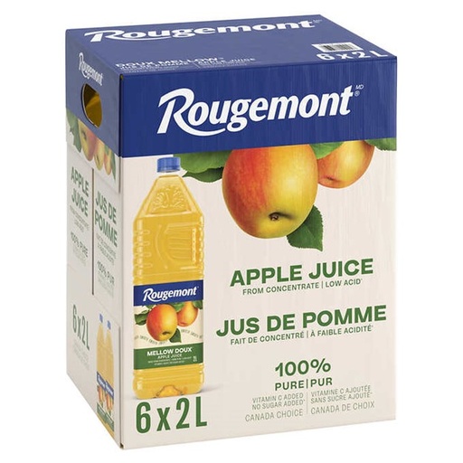 Jus de pommes Doux, Rougemont , 6 × 2 L