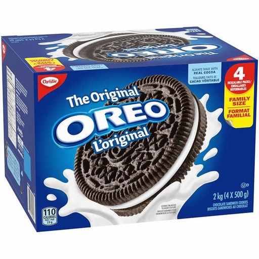 Oreo L’original - Paquet de 4 sacs de biscuits family size