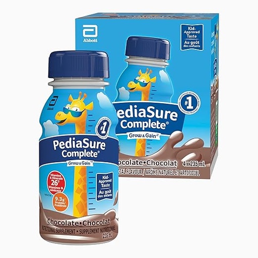 PediaSure Complete, supplément nutritionnel, 4 x 235 mL, chocolat