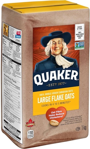 Quaker Large - Avoine standard à gros flocons ,1 kg