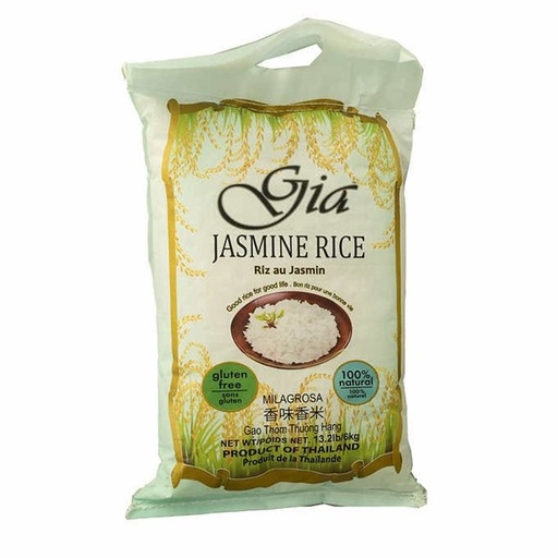 Riz au jasmine parfum-Gia, 6 kg