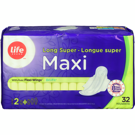 SERVIETTE HYGIENIQUE MAXI LONGUE SUPER T2 32 PIÉCES