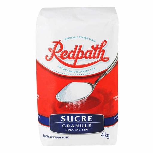 Sucre granulé spécial fin-Redpath, 4 kg