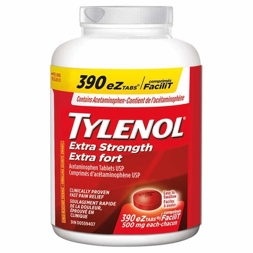 TYLENOL  POT 500MG 390 COMPRIMÉS